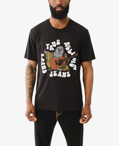 True Religion Graphic Tee In Jet Black