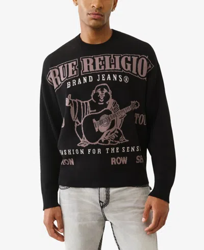 TRUE RELIGION MEN'S CREWNECK REGULAR-FIT SWEATER