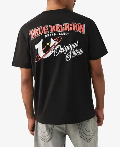 True Religion Men's Crewneck T-shirt In Black