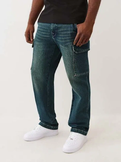 True Religion Men's Denim Cargo Pant In Blue