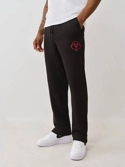 True Religion Men's Diamond Buddha Straight Leg Sweat Pant In Black