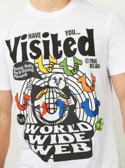 True Religion Men's Distorted Graphic T-shirt In Animal Print