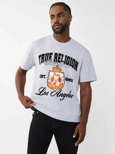 True Religion Elite Crest Graphic T-shirt In White