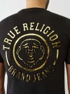 True Religion Men's Embossed Emblem Logo T-shirt