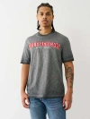 True Religion Standard Arch Logo T-shirt In Gray
