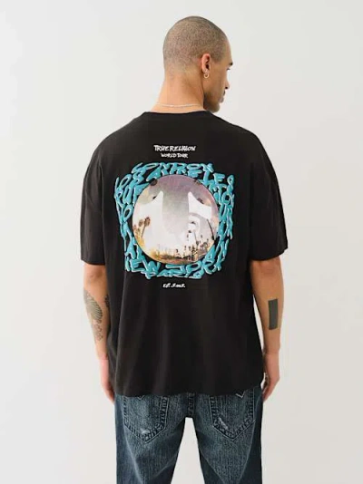 True Religion Men's Fish Eye City Logo T-shirt
