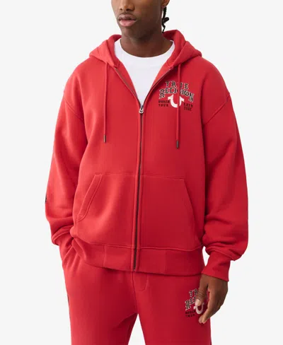 TRUE RELIGION MEN'S FLAG ZIP UP HOODIE