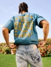 True Religion Men's Flocked Logo Oversized T-shirt