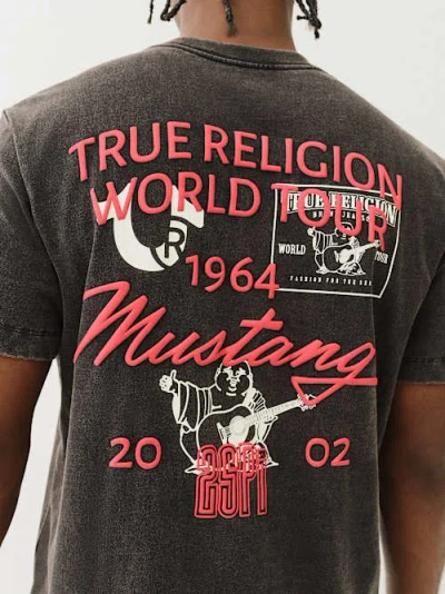 True Religion Men's Ford X  Vintage Tour T-shirt In Black