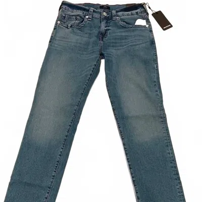 True Religion Men's Geno Relaxed Slim Fit Jeans In Light Campanula Wash In Blue