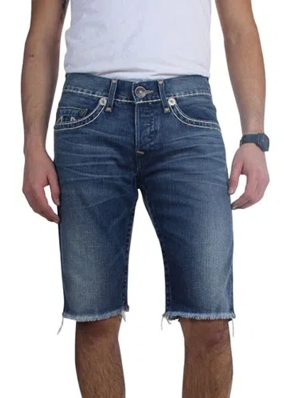 Pre-owned True Religion Men's Geno Slim Straight Super T Shorts Mar Vista M24j19sgj4 In Blue
