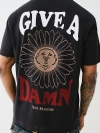 True Religion Men's Give A Damn Flocked T-shirt