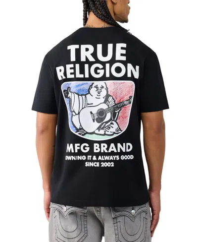 True Religion Men's Graphic Short-sleeve T-shirts In Black