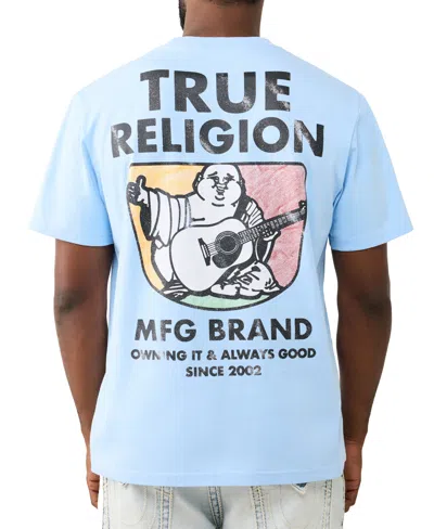 True Religion Men's Graphic Short-sleeve T-shirts In Blue