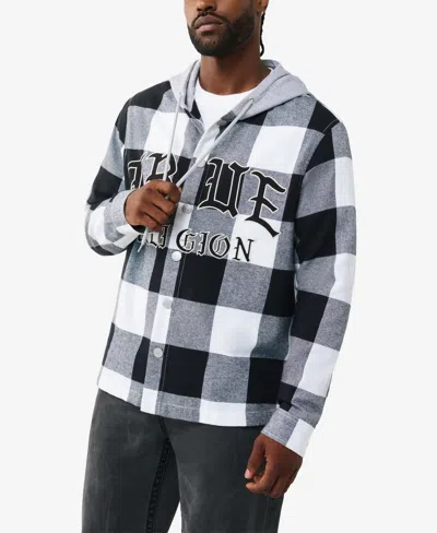 True Religion Men's Hooded Flannel Shirt In Multi