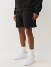 True Religion Men's Horseshoe Applique Sweat Short In Black