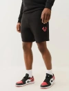 True Religion Men's Horseshoe Chenille Short In Black
