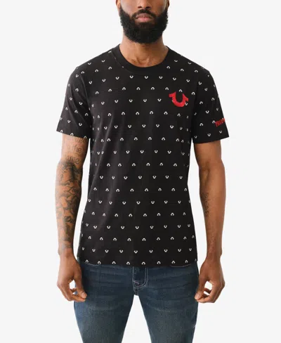 True Religion Men's Horseshoe Logo T-shirt In Black