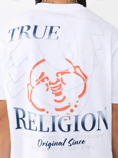 True Religion Men's Horseshoe Repeat T-shirt In White