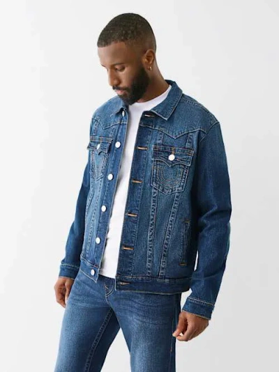 True Religion Men's Jimmy Denim Jacket In Blue