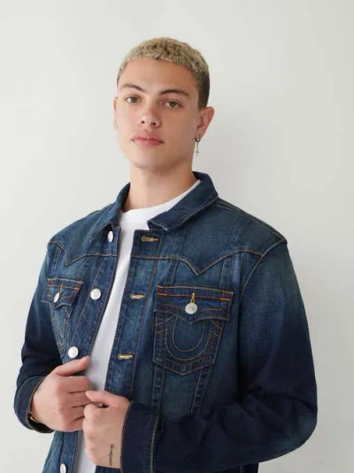 True Religion Men's Jimmy Denim Jacket In Blue