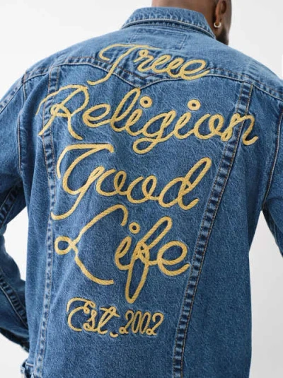 True Religion Men's Jimmy Rope Stitch Jacket