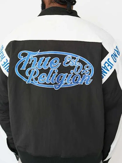 True Religion Men's Logo Chopper Jacket In Black