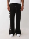 True Religion Flag Baggy Cotton Blend Sweatpants In Black