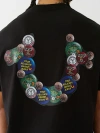 True Religion Men's Logo Pins Heavyweight T-shirt In Black
