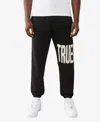 True Religion Men's Knit Logo Panel Jogger In Black