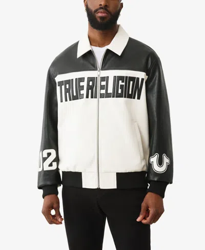 True Religion Men's Long Sleeve Racing Jacket In Black