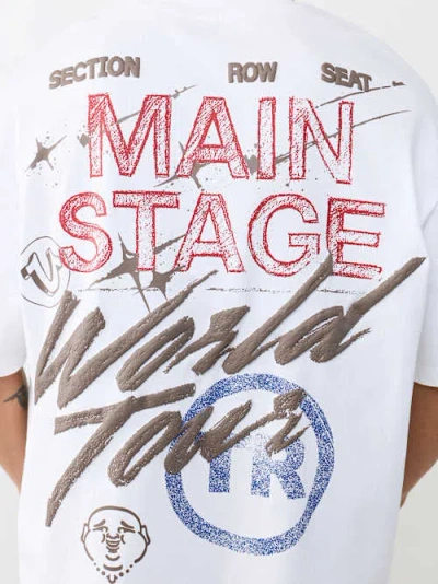 True Religion Men's Main Stage Heavyweight Oversized T-shirt In Multi