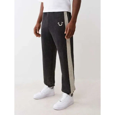 True Religion Men's Mesh Inset Jogger Pants In Black
