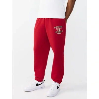 True Religion Men's Mesh Print Buddha Jogger Pants In Red