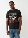 True Religion Men's Metallic True Buddha T-shirt In Black