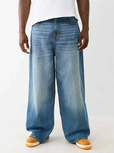 True Religion Men's Mikey Big T Baggy Af Jean 32 In Blue