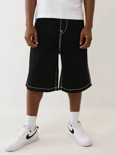 True Religion Men's Mikey Super T Baggy Af Shorts In Black