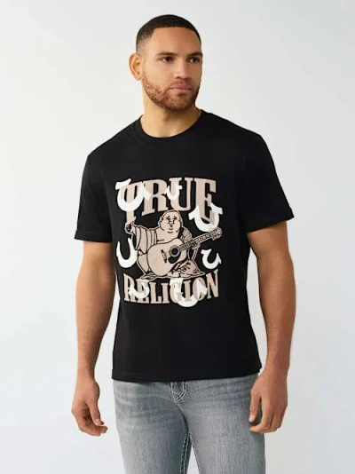 True Religion Man T-shirt Black Size L Cotton