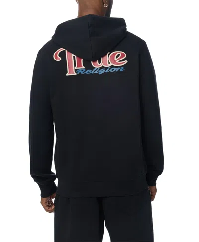 True Religion Men's Multi True Zip Graphic Hoodie In Jet Black