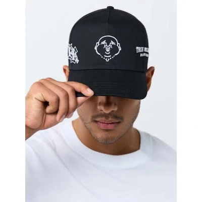 True Religion Men's Multi-logo Baseball Hat In Black