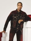 True Religion Men's Oversized Super T Velvet Jacket In Brown