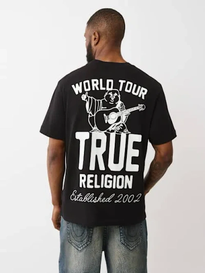 True Religion Men's Patch Buddha T-shirt In Black
