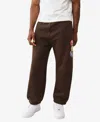 True Religion Men's Patch Vintage Baggy Joggers In Brown