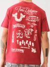 True Religion Men's Puff Logo Short Sleeve T-shirt In Red