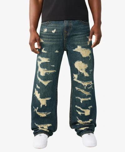 True Religion Men's Regular-fit Vinny Ultra Baggy Destroyed Jeans In Blue