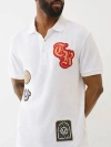 True Religion Men's Relaxed Patch Polo Shirt In White