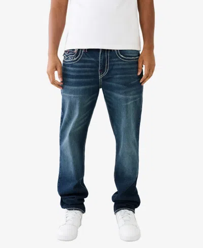 True Religion Men's Ricky Flap Big T Straight Jean In Blue