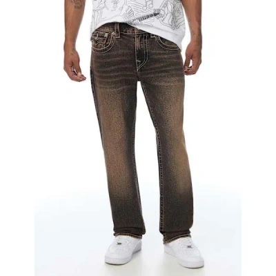 True Religion Men's Ricky Flap Straight Jean In Black