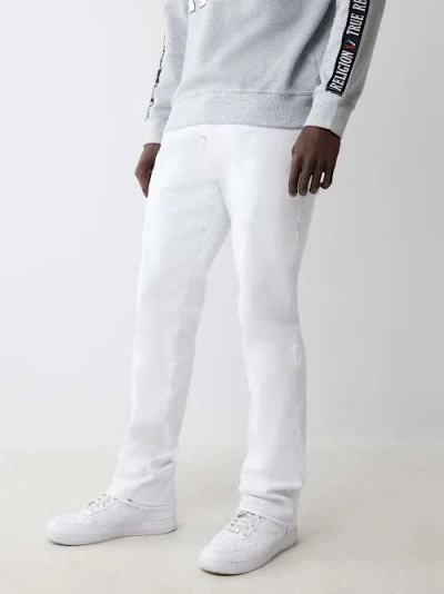 True Religion Men's Ricky Flap Straight Jean In White