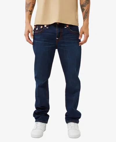 True Religion Men's Ricky Flap Super T Straight Jean In Blue